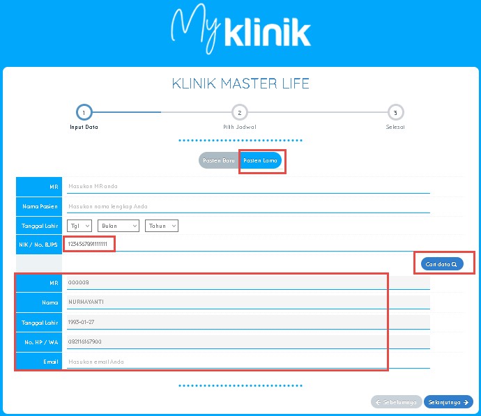 Pendaftaran Online Pasien Klinik Dengan Aplikasi